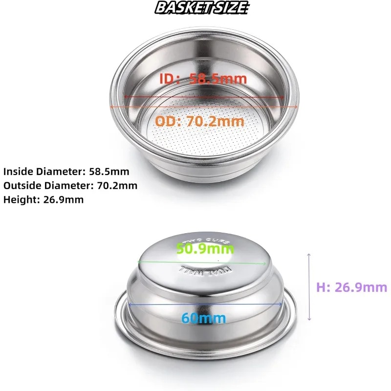 High Quality 2pcs 58mm Dual Wa - đánh giá và giá Coffee And Tea Filter