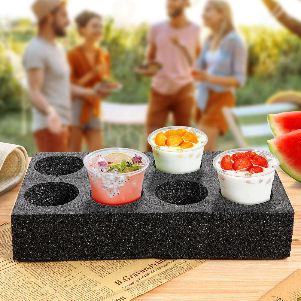 4Pcs 8-Hole Beverage Cup Tray  - đánh giá và giá Coffee Tea Pictures