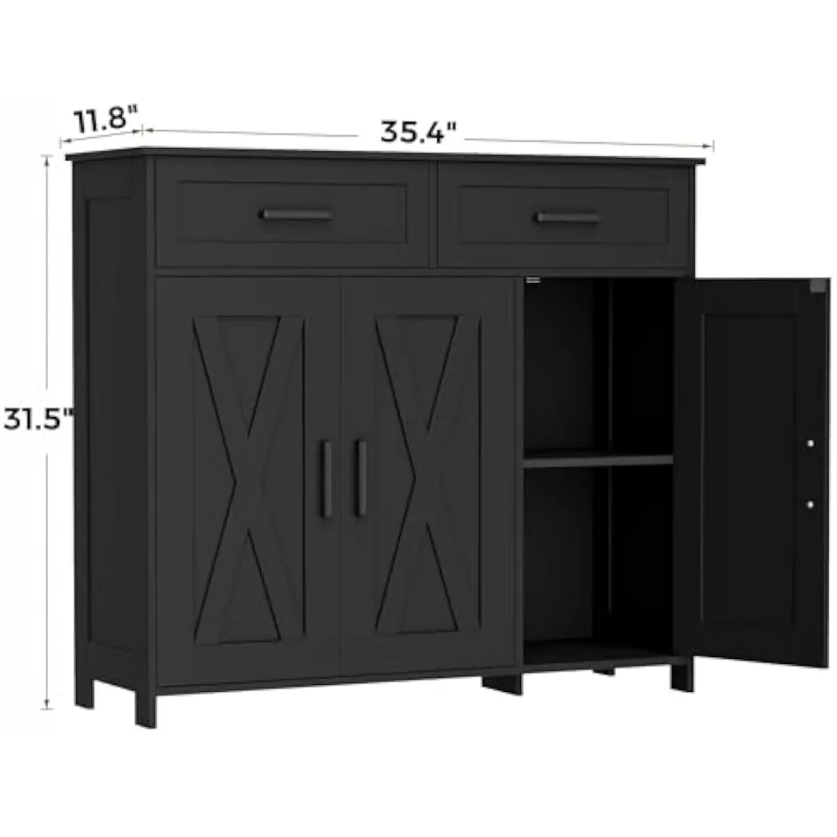 Coffee Bar Storage Cabinet wit - đánh giá và giá Coffee & Tea Collective