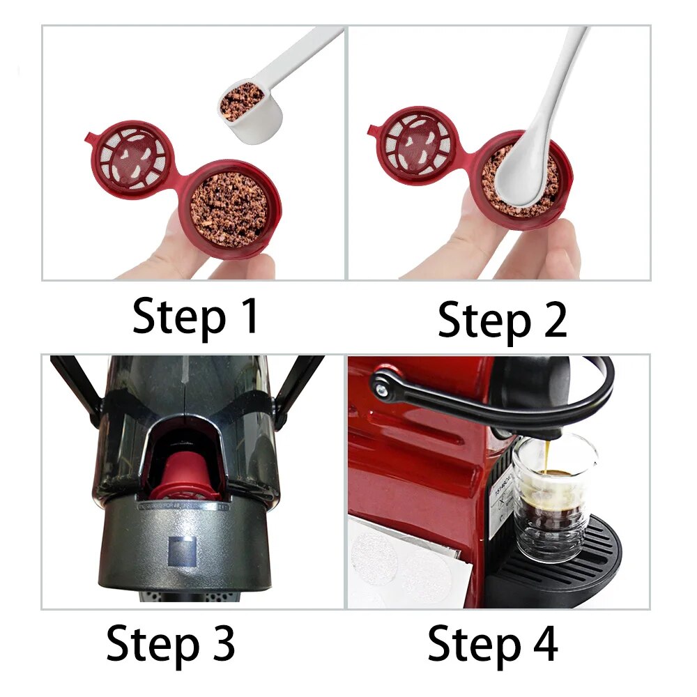 4 Pieces Reusable Coffee Capsu - đánh giá và giá Coffee And Tea Filter