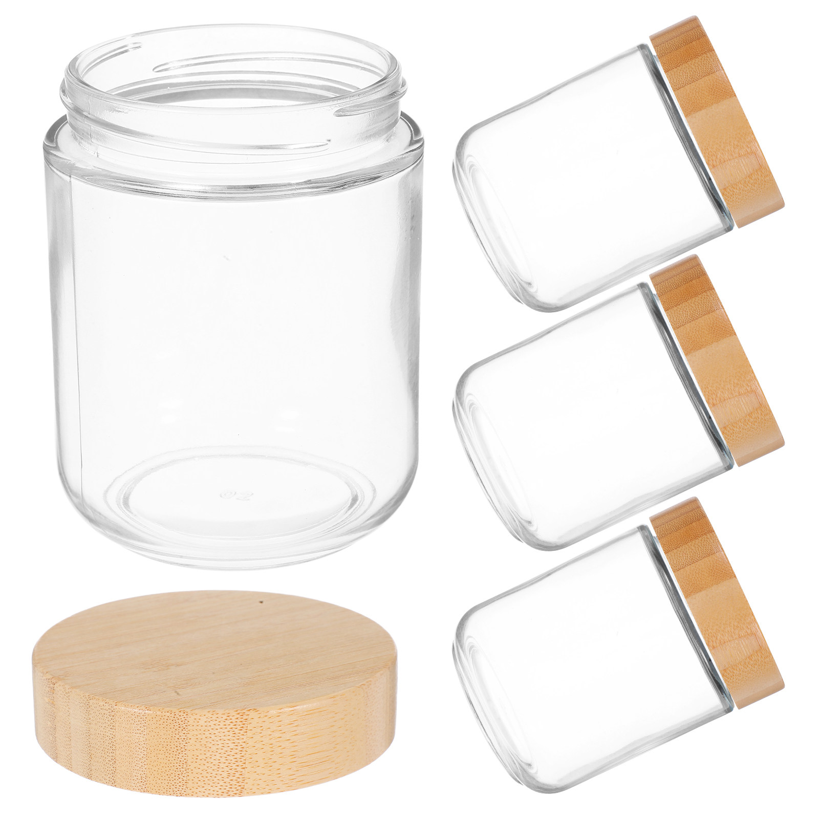 4Pcs Sturdy Glass Canisters wi - đánh giá và giá Coffee Tea Beans