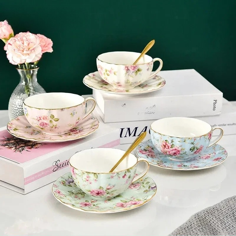 3PCS/Sets Pastoral style Flowe - đánh giá và giá Coffee Tea Flower