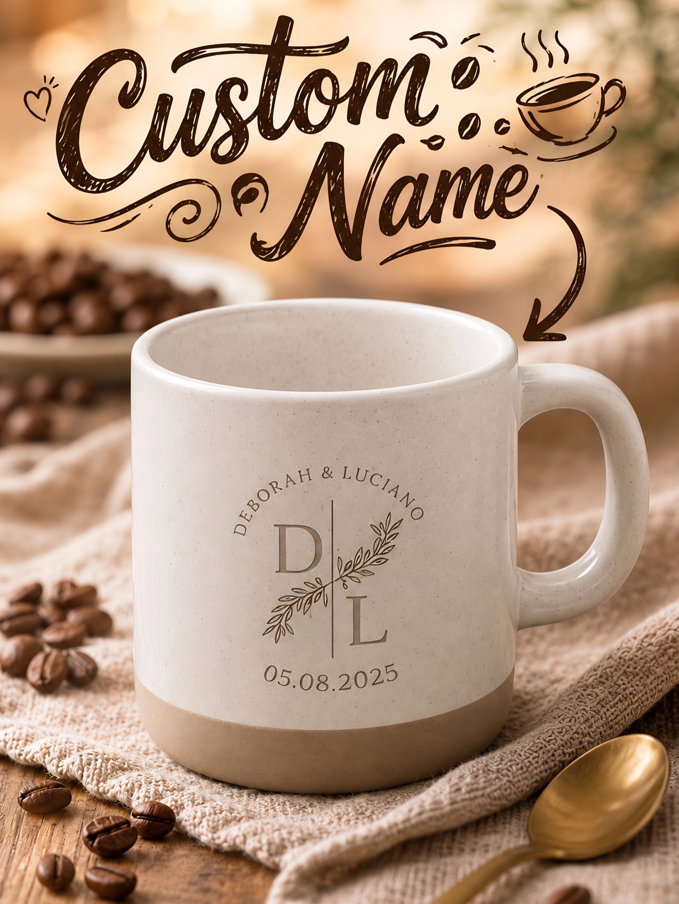 1pc Custom Text Laser Engraved - đánh giá và giá Coffee To Tea Meaning