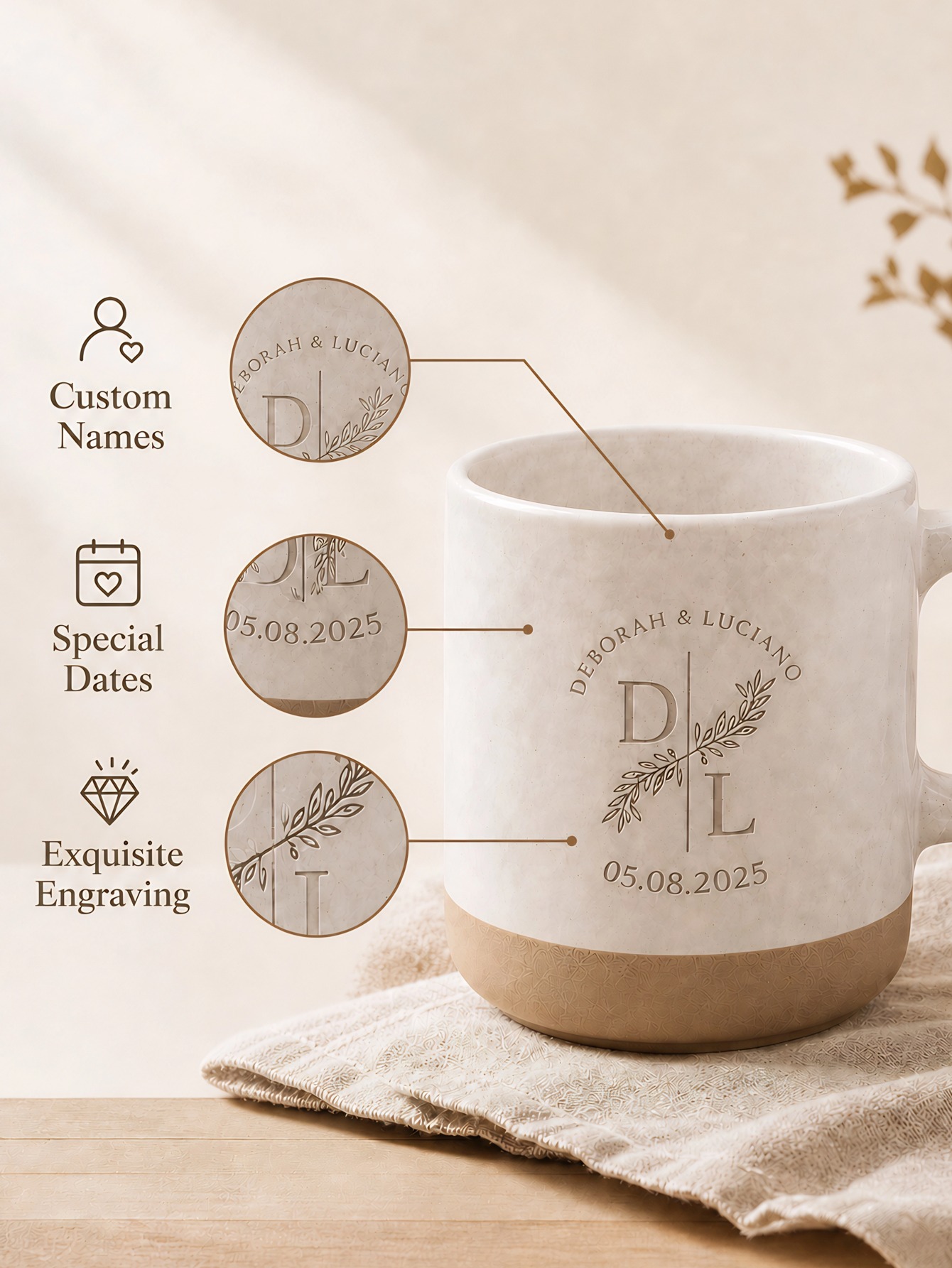 1pc Custom Text Laser Engraved - đánh giá và giá Coffee To Tea Meaning