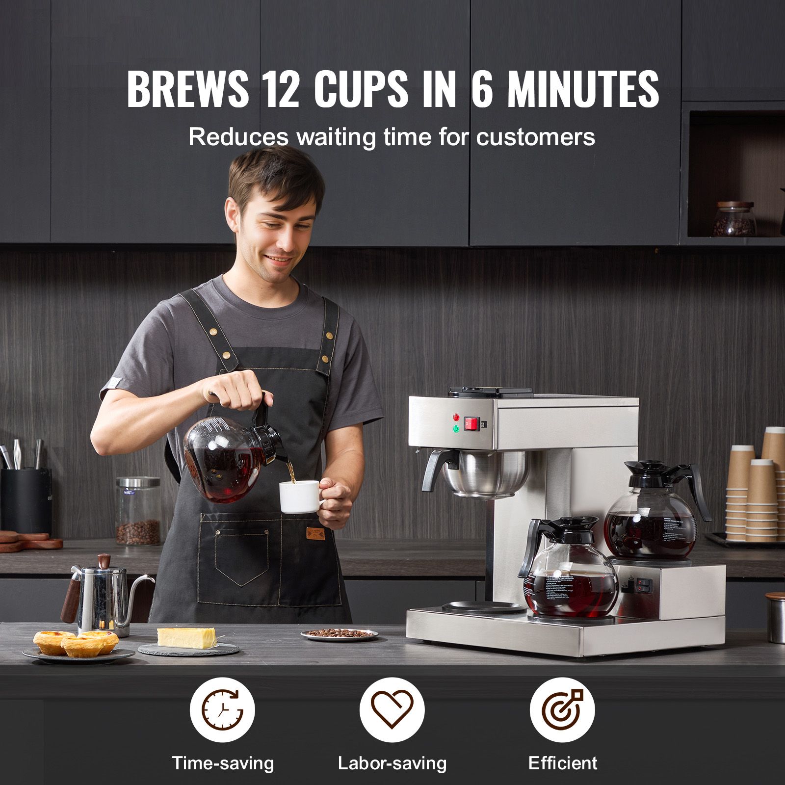 12 Cups Commercial Drip Coffee - đánh giá và giá Coffee & Tea Collective