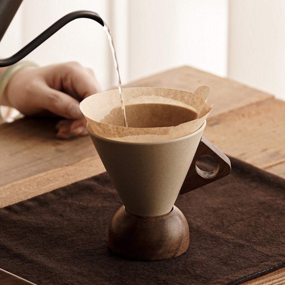 Coarse Ceramic Triangular Cone - đánh giá và giá Coffee Tea Pictures